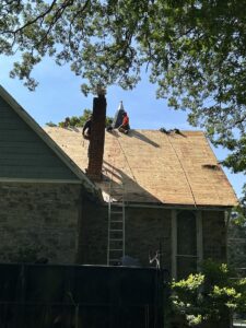 New roof for the Stone Chapel.